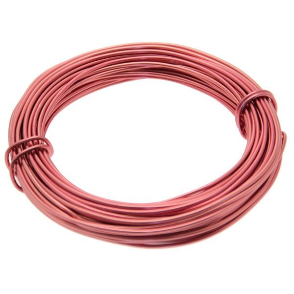 Rose Pink / Light Red Aluminium Wire