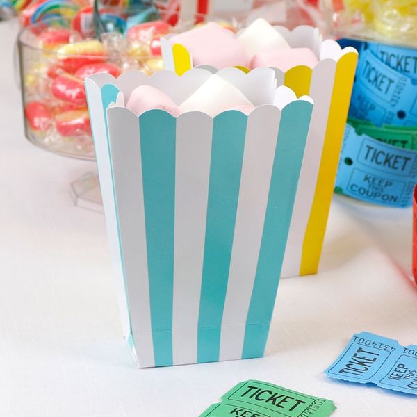 Blue Striped Treat Tubs