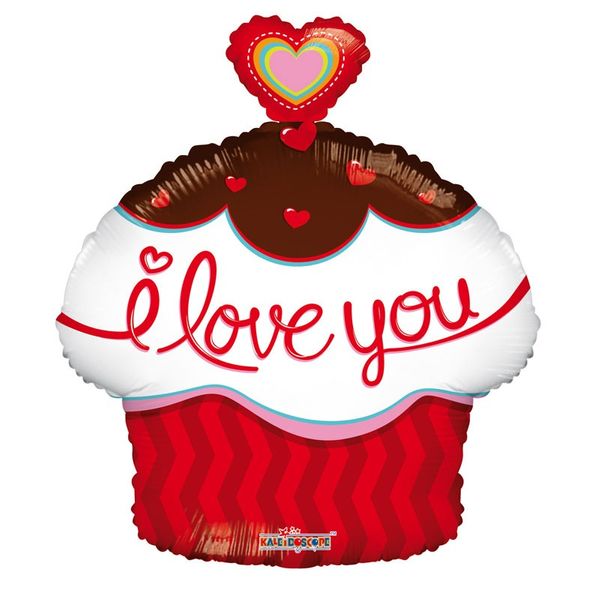 Cupcake Heart Love Balloon