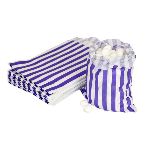 Purple Candy Stripe Bags