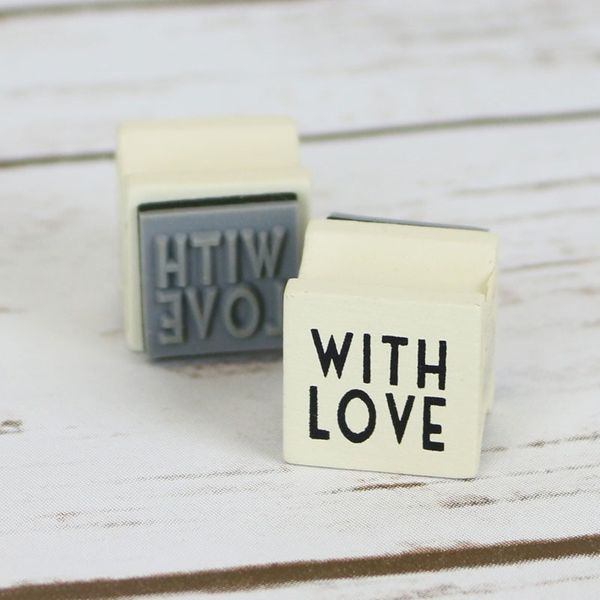 With Love Rubber Stamp
