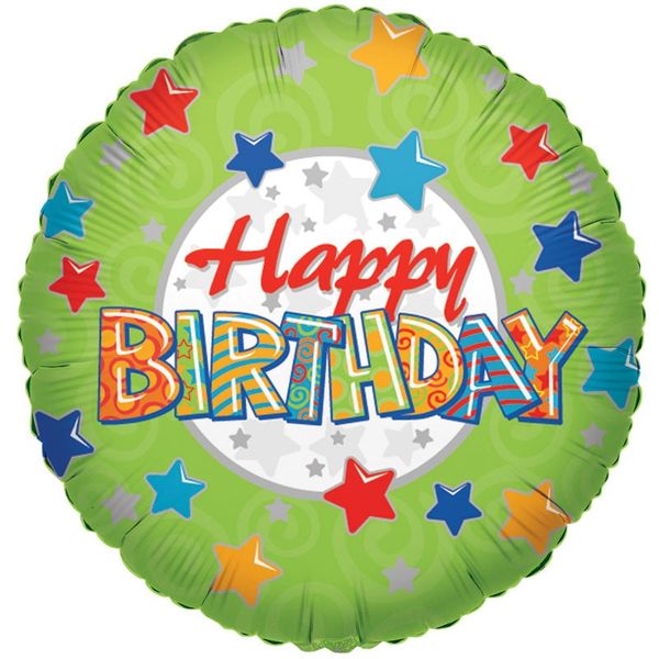 Happy Birthday Patterns Foil Balloon