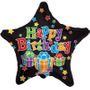 Black Star Parcels Foil Balloon