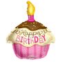 Pink Cupcake Foil Balloon