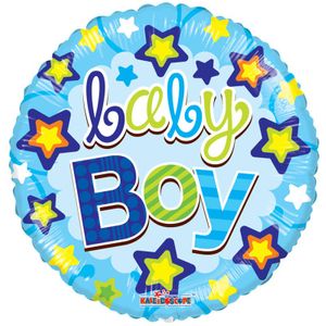 Baby Boy Stars Foil Balloon