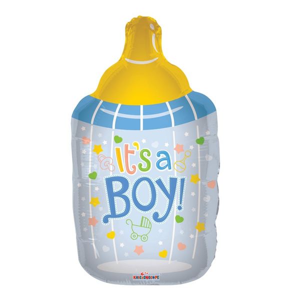 Its A Boy Bottle Foil Balloon
