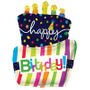 Happy Birthday Cake Supershape Balloon