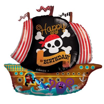 Pirate Ship Supershape Foil Balloon
