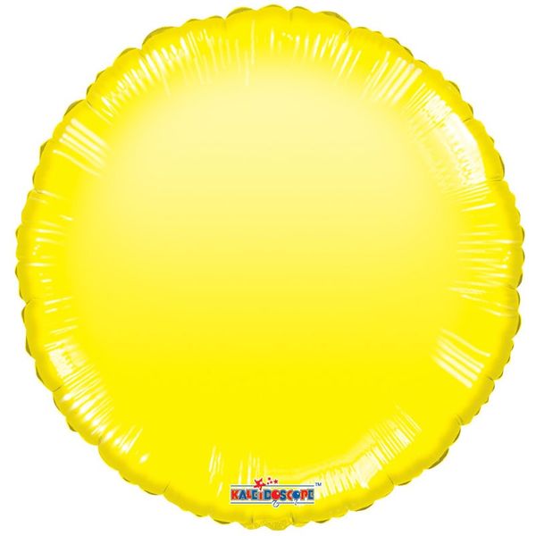 Yellow Circle Gellibean Balloon