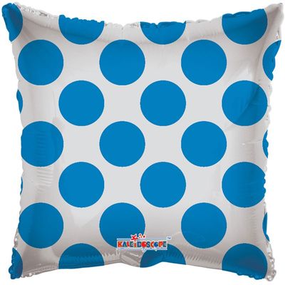 Blue Polka Dot Clear View Balloon