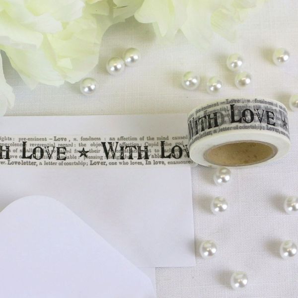 With Love Paper Tape