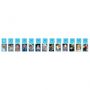 1st Birthday Blue Glitter Photo Garland