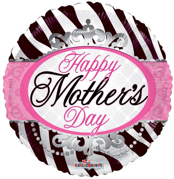 Happy Mothers Day Zebra Balloon