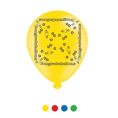 Congratulations Latex Balloons x8