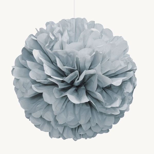 Silver Paper Pom Pom