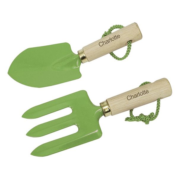 Personalised Girls Trowel and Fork