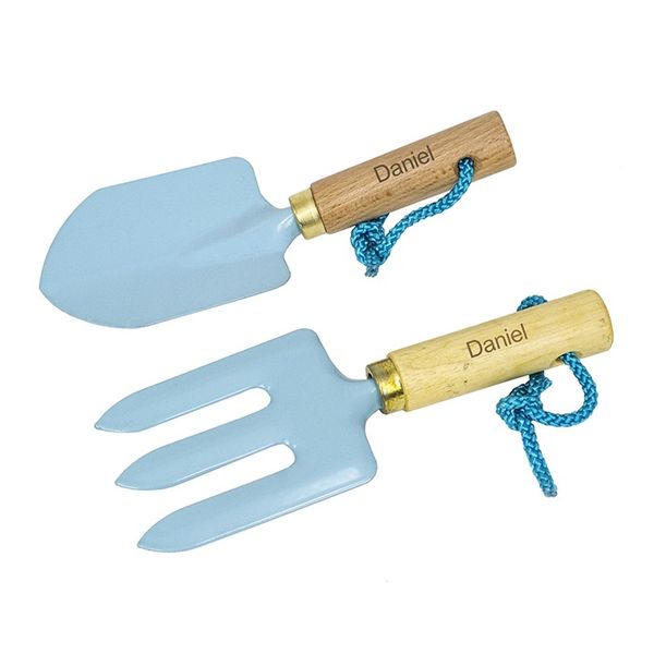 Personalised Boys Trowel and Fork
