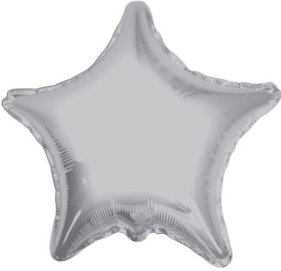 Silver star balloon