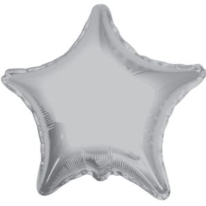 Silver star balloon