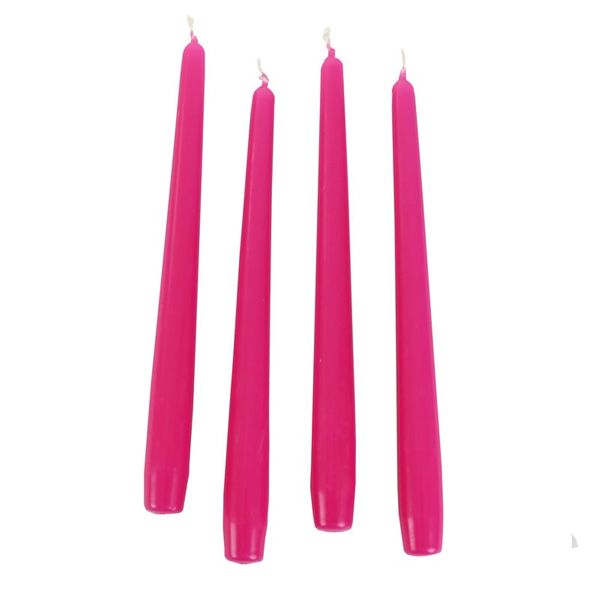 Hot Pink Taper Candles