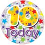 Jumbo 10 Today Unisex Birthday Badge