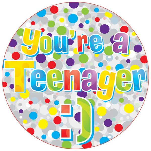 Jumbo Teenage Birthday Badge