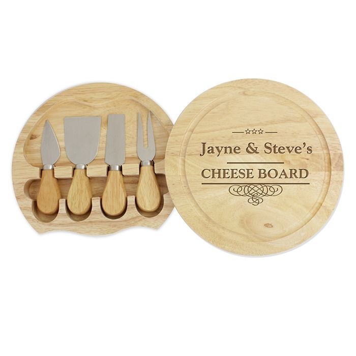 Personalised Round Cheese Board