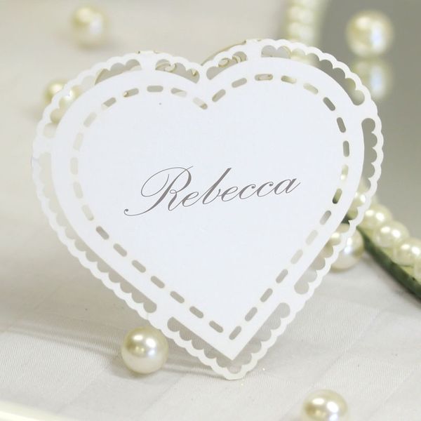 Heart Place Cards