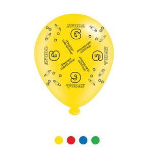 Age 9 Unisex Birthday Latex Balloons x8