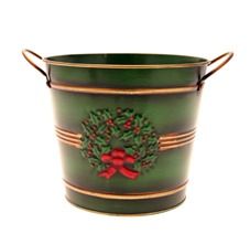 Green Wreath Bucket (18cm)