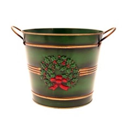 Green Wreath Bucket (18cm)