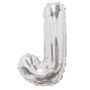 14" Silver Letter J Balloon