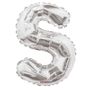 14" Silver Letter S Balloon