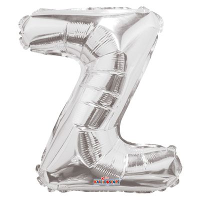 14" Silver Letter Z Balloon