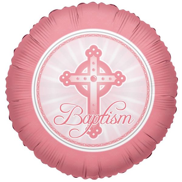 Light Pink Baptism Balloon