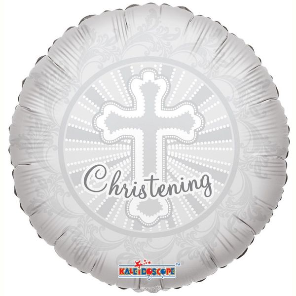 18" Christening Cross Balloon