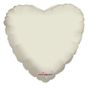 18" Ivory Heart Balloon