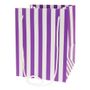 Purple Candy Stripe Hand Tie Bag