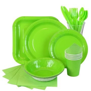 Lime Green Partyware