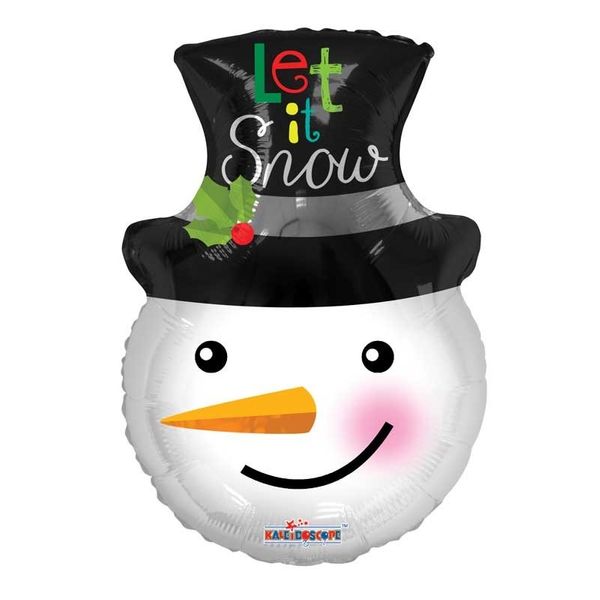 Let It Snow Snowman Balloon