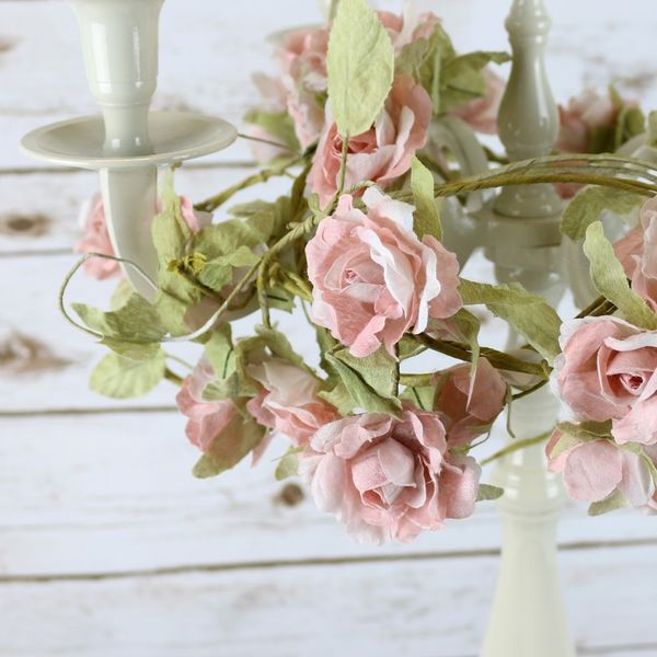 Light Pink Rose Garland