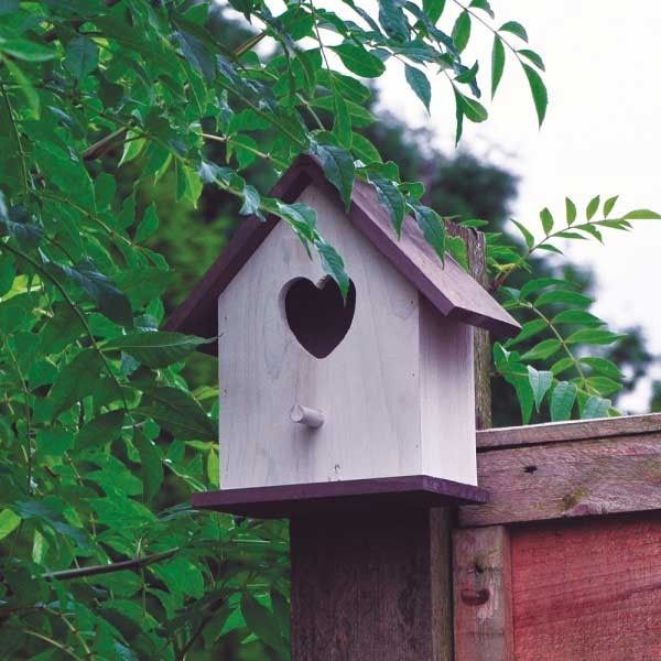 Kingfisher White Wooden Nesting Box
