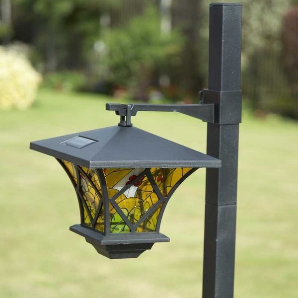 Greenhurst Solar Lamp Post Light Tiffany Garden Mall