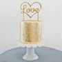 Gold Love Cake Topper