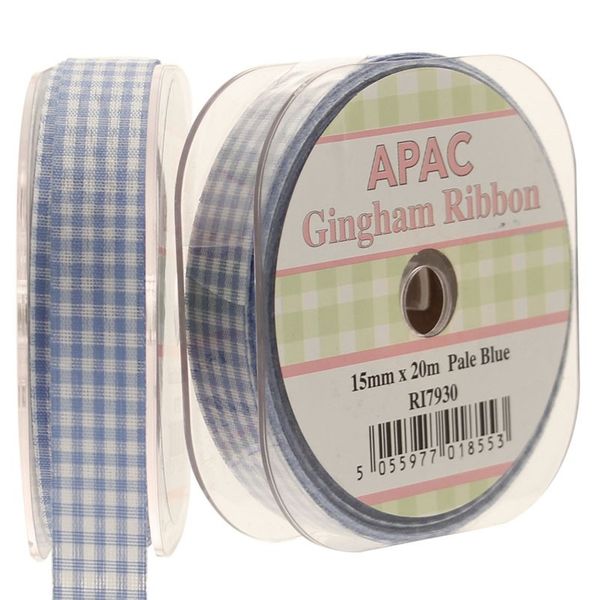 Blue Gingham Ribbon