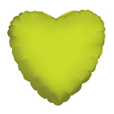 Lime Green Heart Balloon