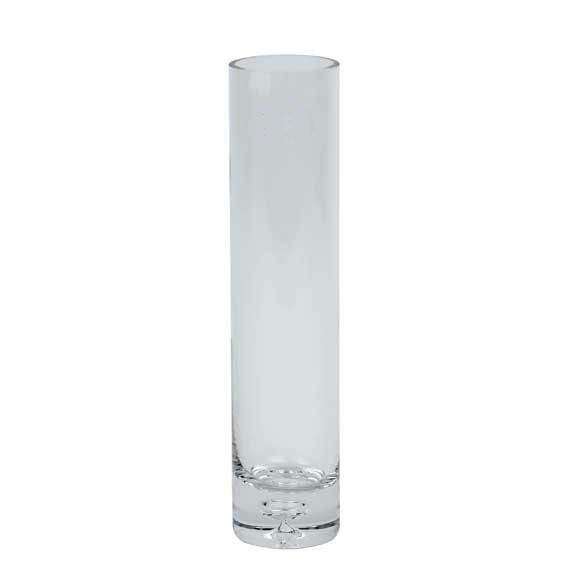 Cylinder Bud Vase with Bubble 25cm Easy Florist Supplies