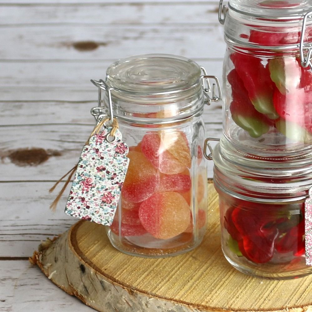 Glass Jar Octagonal