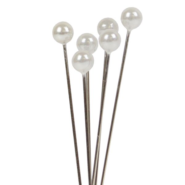 White Pearl Headed Pins