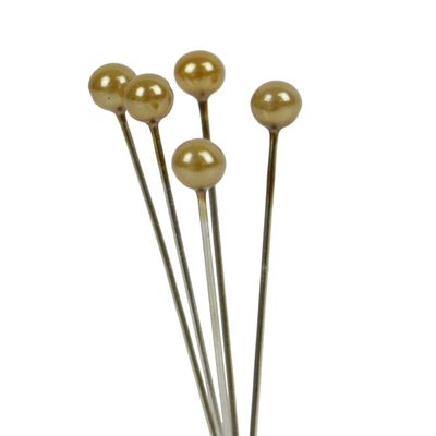Gold Pearl Headed Pins